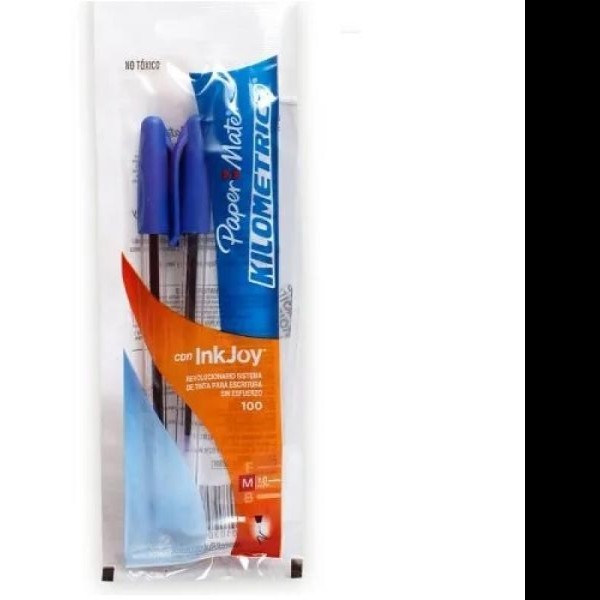 BOLIGRAFO KILOMETRICO 100 1.0MM AZUL BOLSA C2 E48 C192